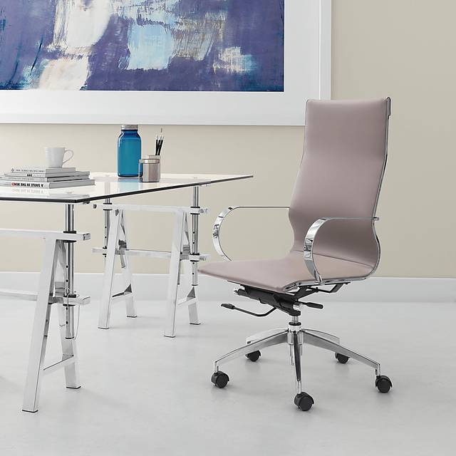 Battlecreek Taupe Office Chair - Thumbnail - Image 5