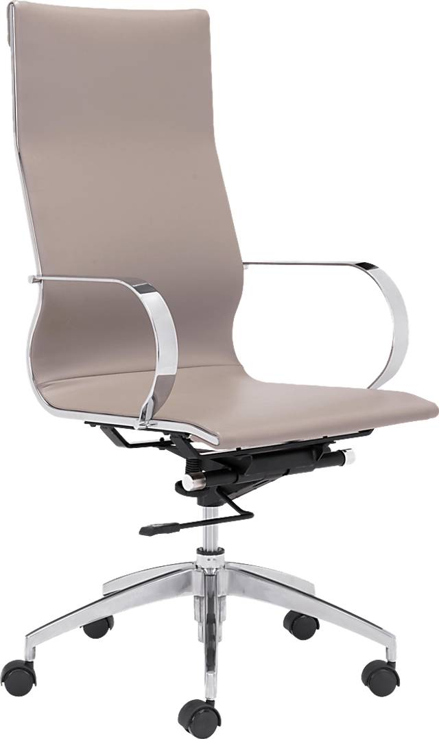 Battlecreek Taupe Office Chair - Thumbnail - Image 1