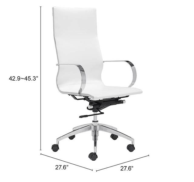Battlecreek White Office Chair - Thumbnail - Image 6