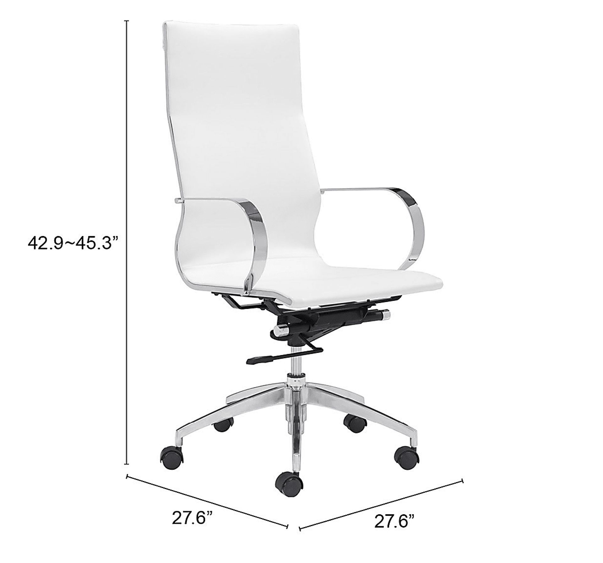 Battlecreek White Office Chair - Image 6