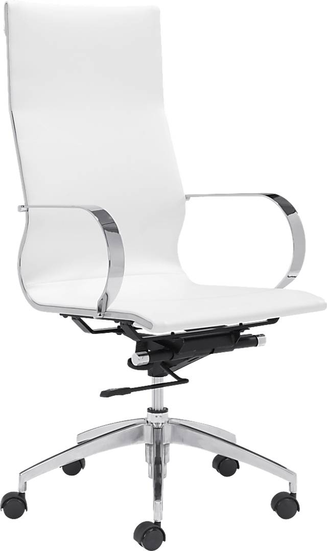 Battlecreek White Office Chair - Thumbnail - Image 1