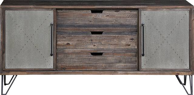 Battleoak Brown 63 in. Console - Thumbnail - Image 2