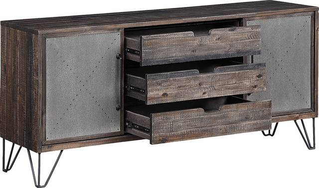 Battleoak Brown 63 in. Console - Thumbnail - Image 3