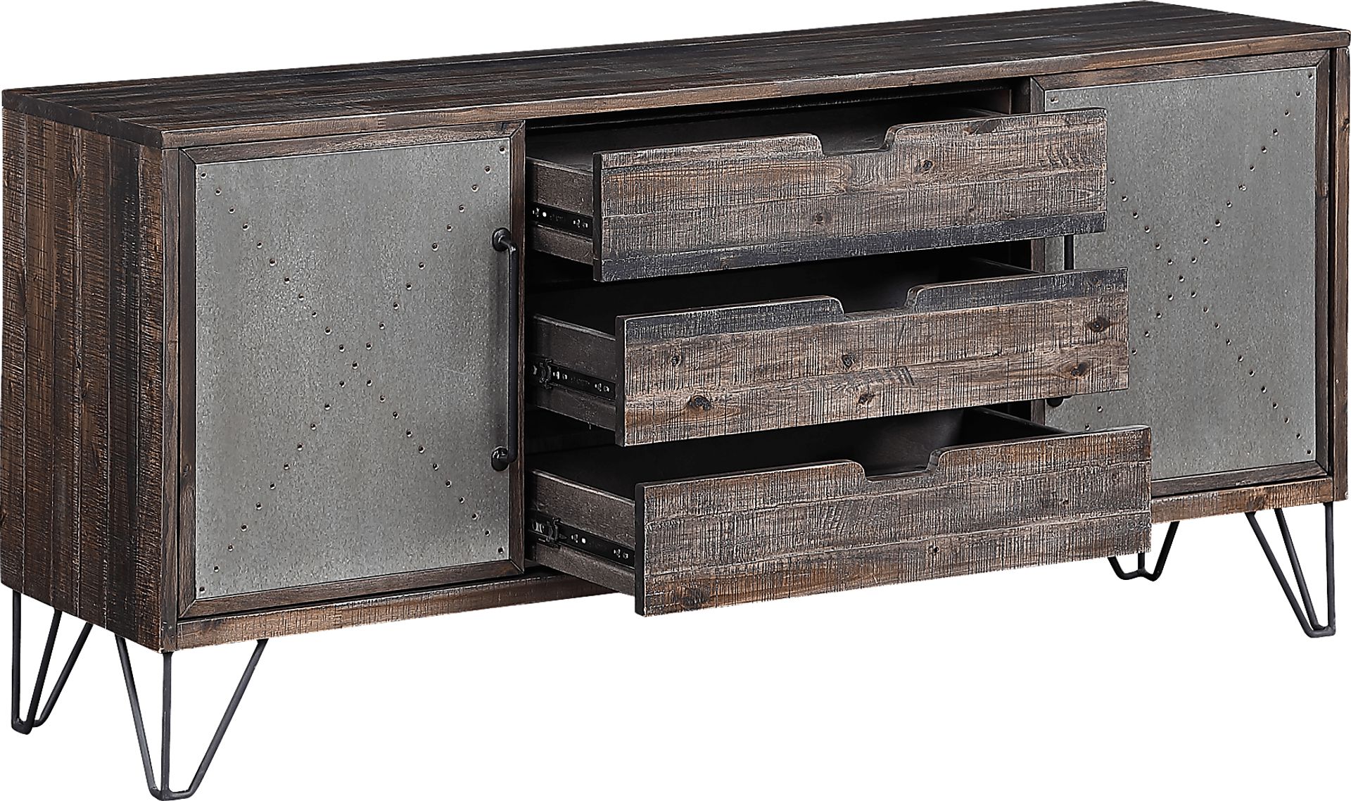Battleoak Brown 63 in. Console - Image 3
