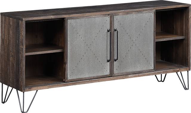 Battleoak Brown 63 in. Console - Thumbnail - Image 4