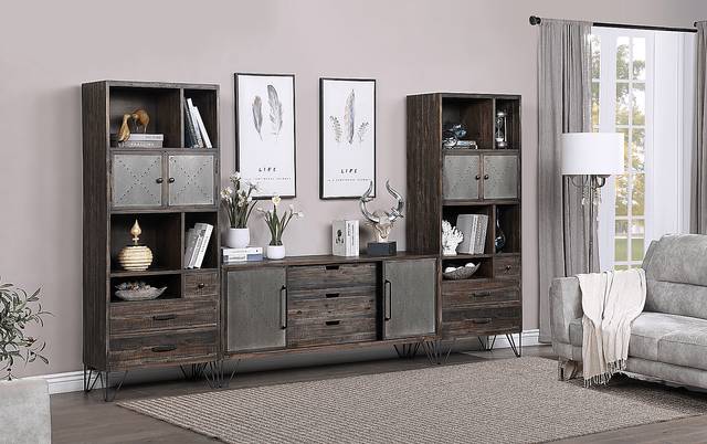 Battleoak Brown 63 in. Console - Thumbnail - Image 7