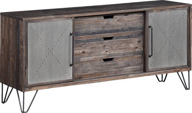 Battleoak Brown 63 in. Console - Thumbnail - Image 1