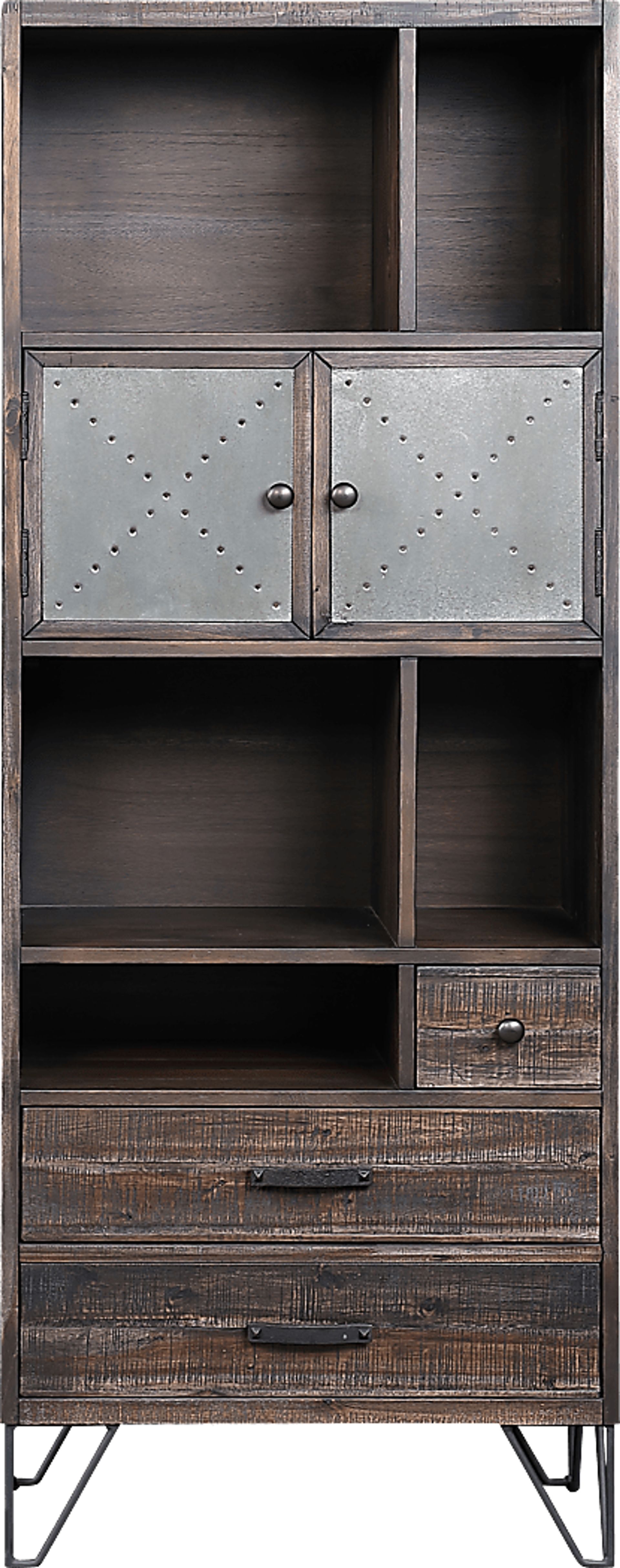 Battleoak Brown Bookcase - Image 2