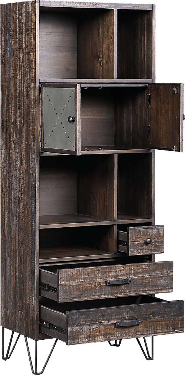 Battleoak Brown Bookcase - Thumbnail - Image 3