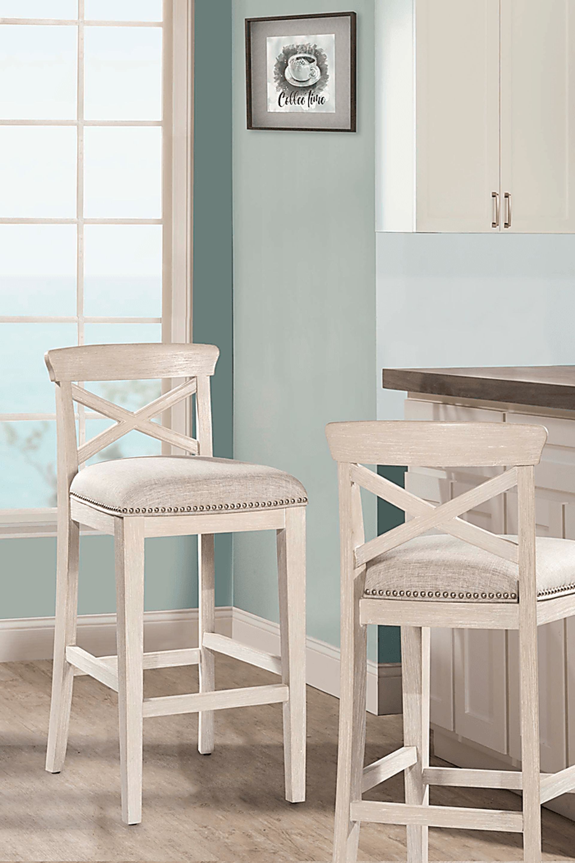 Battsford White Counter Height Stool (Set of 2) - Image 2