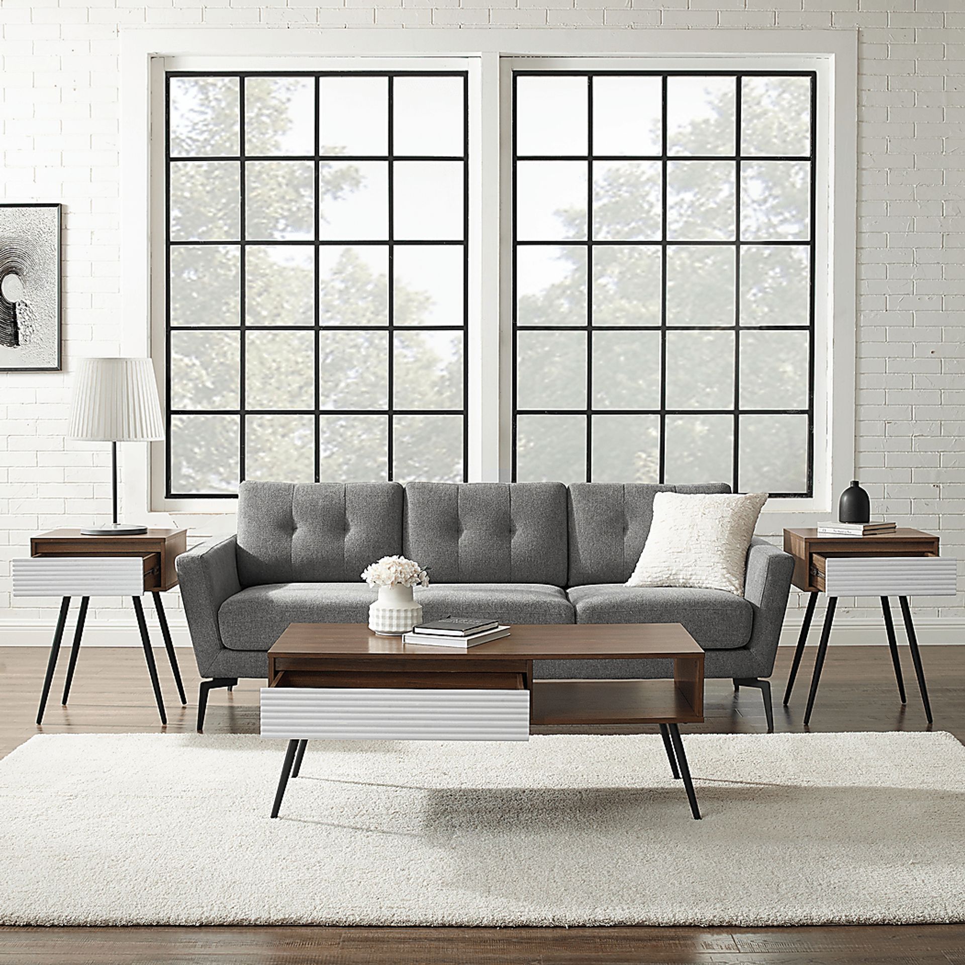Bauerle White Cocktail Table Set - Image 7