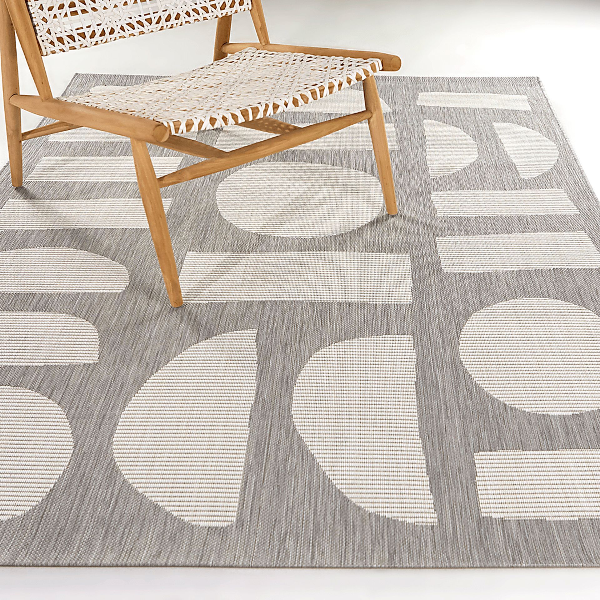 Bauform Silver 7'10 x 10' Indoor/Outdoor Rug - Image 2