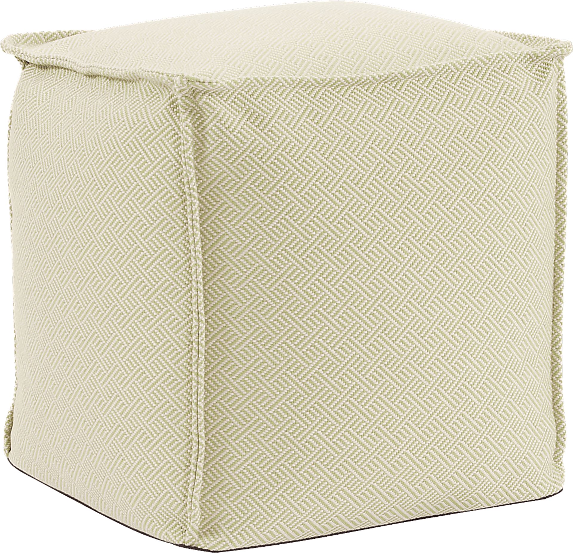 Bauman Beige Pouf - Image 1
