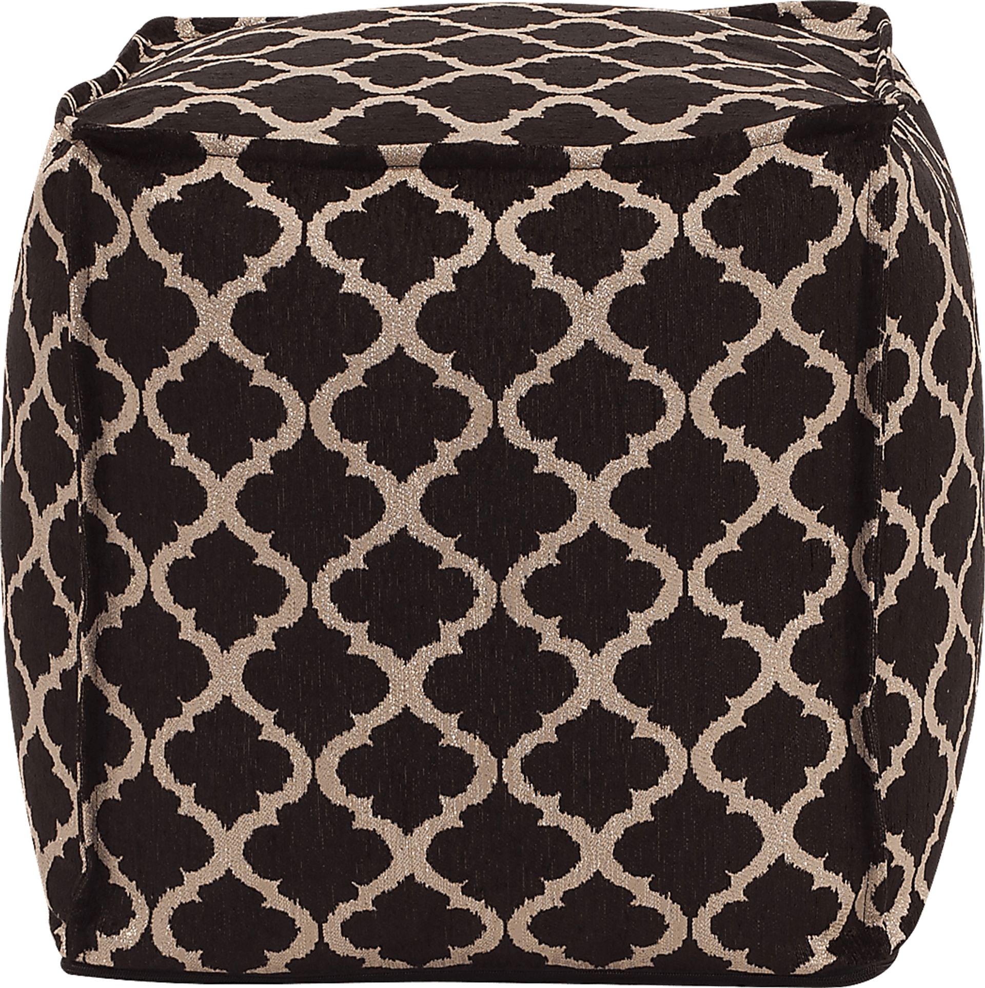 Bauman Black Pouf - Image 2