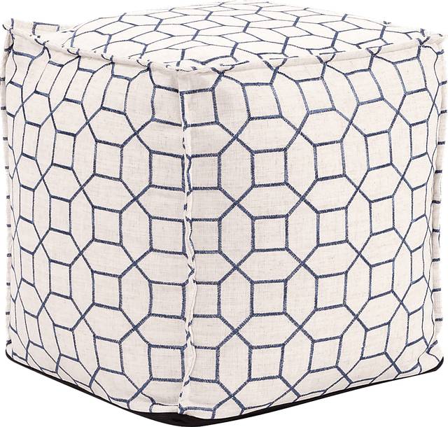 Bauman Indigo Pouf - Thumbnail - Image 1