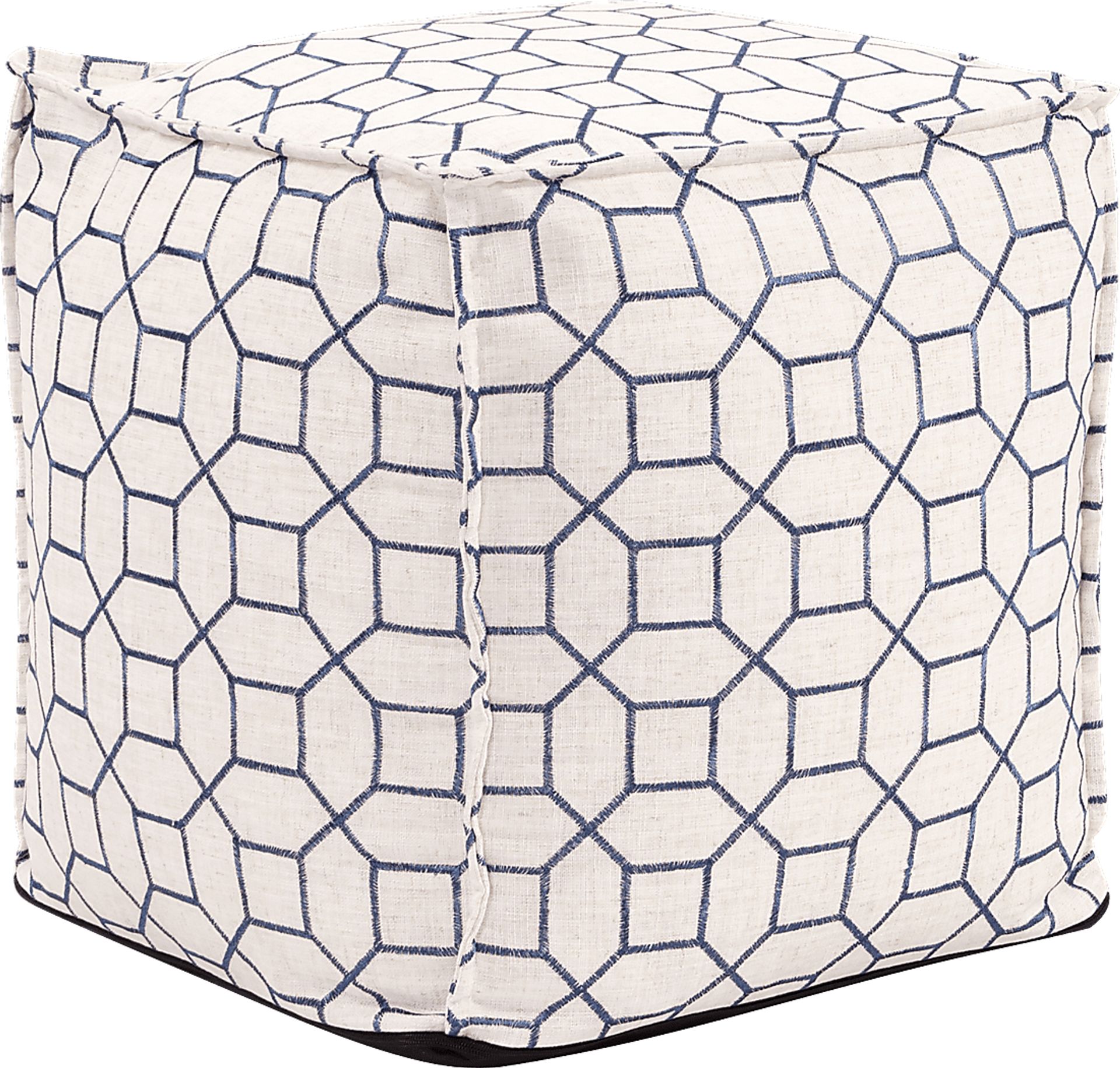 Bauman Indigo Pouf - Image 1