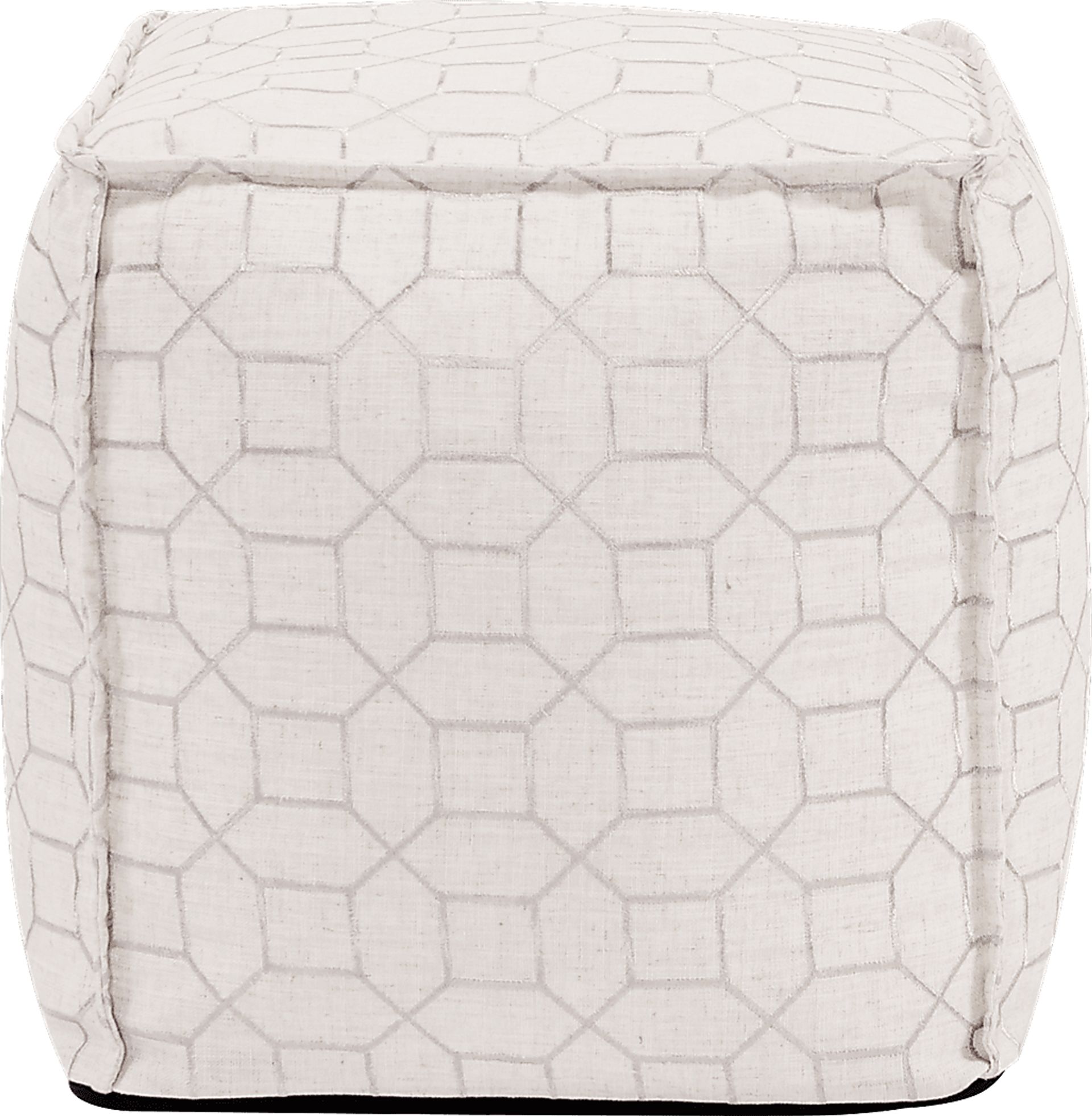 Bauman Ivory Pouf - Image 2