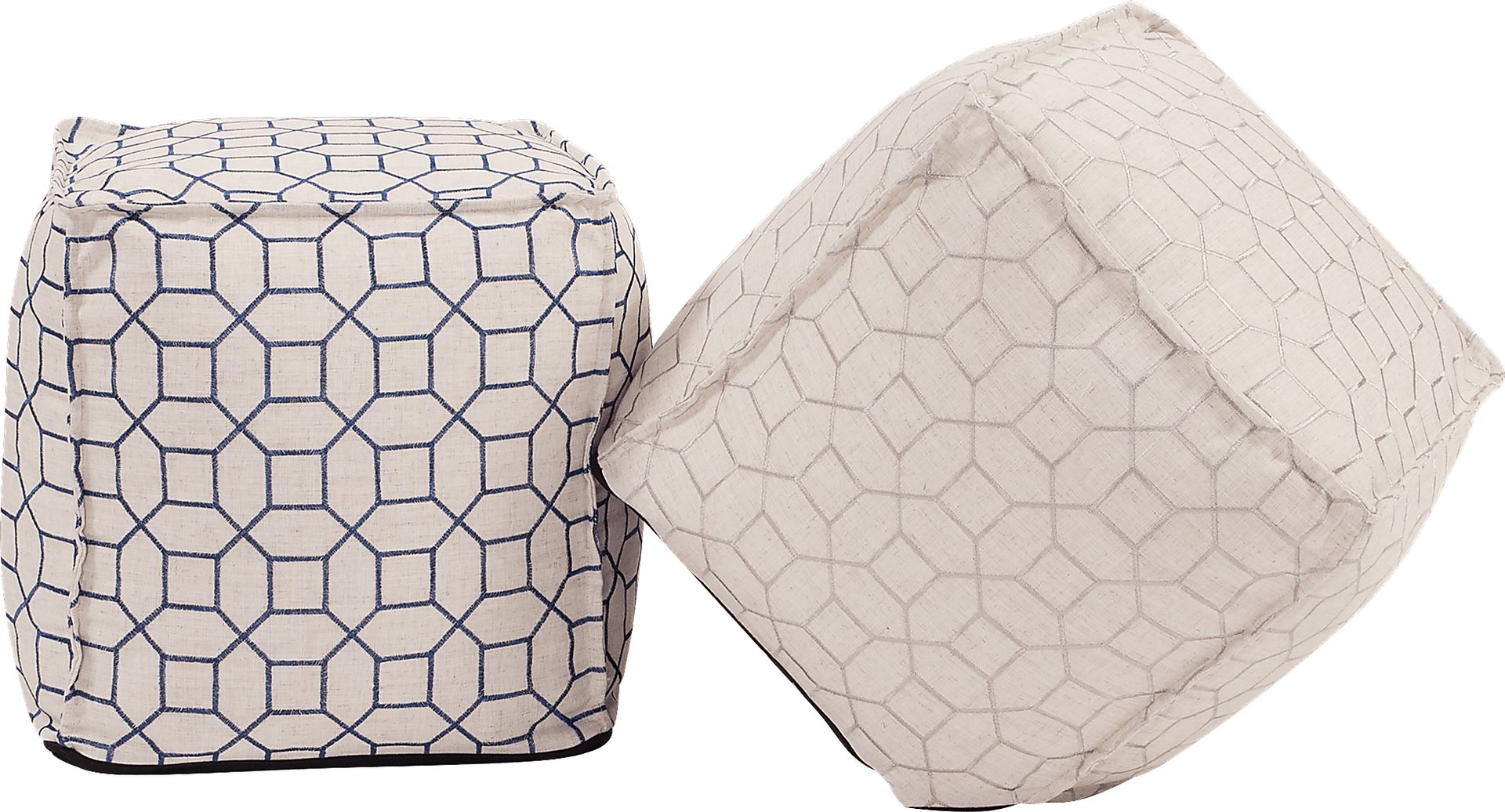Bauman Ivory Pouf - Image 3