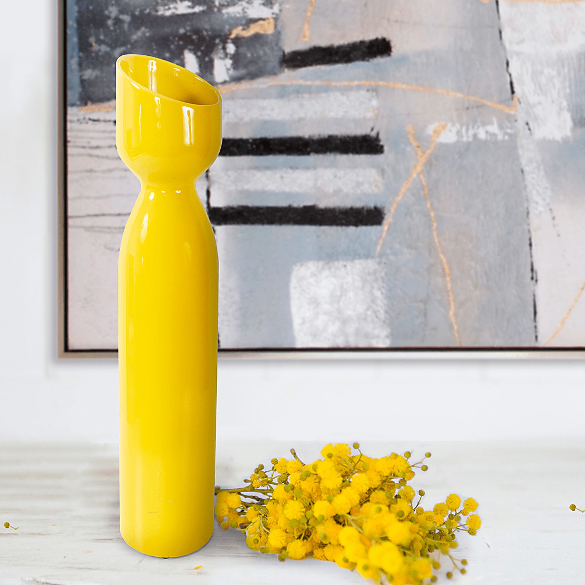 Baut Yellow Tall Vase - Image 3