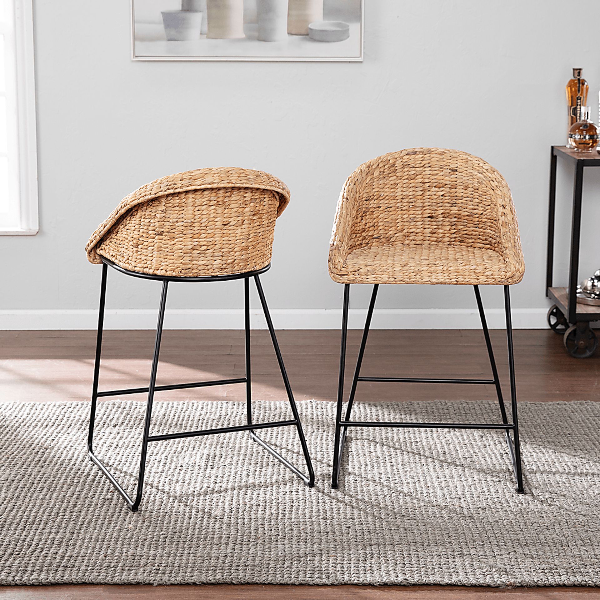 Bawell Natural Counter Height Stool, Set of 2 - Image 6