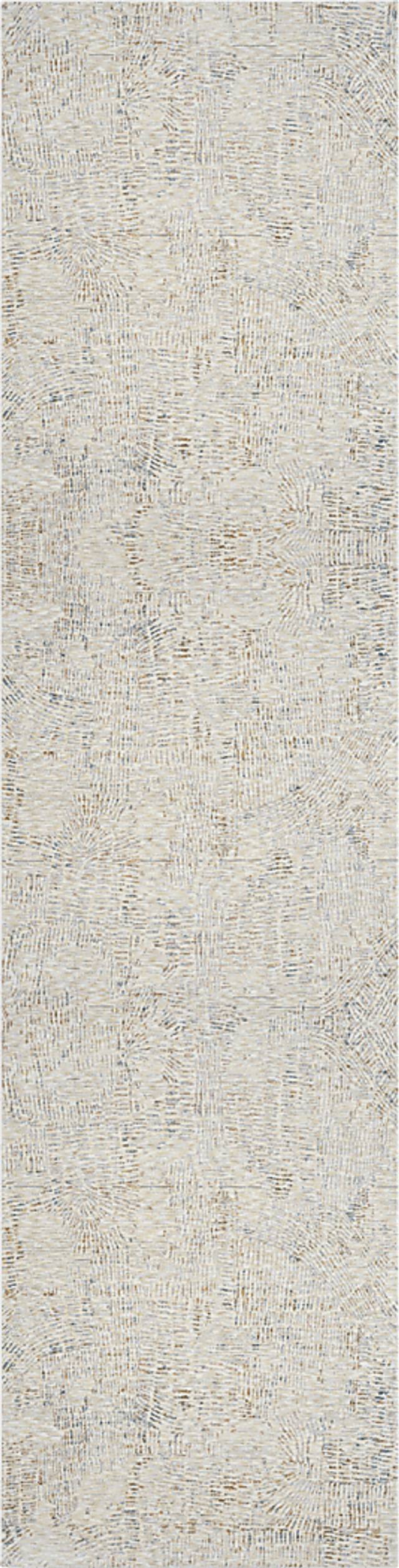 Baxmark Gray/Ivory 2'6 x 8' Runner Rug - Thumbnail - Image 1