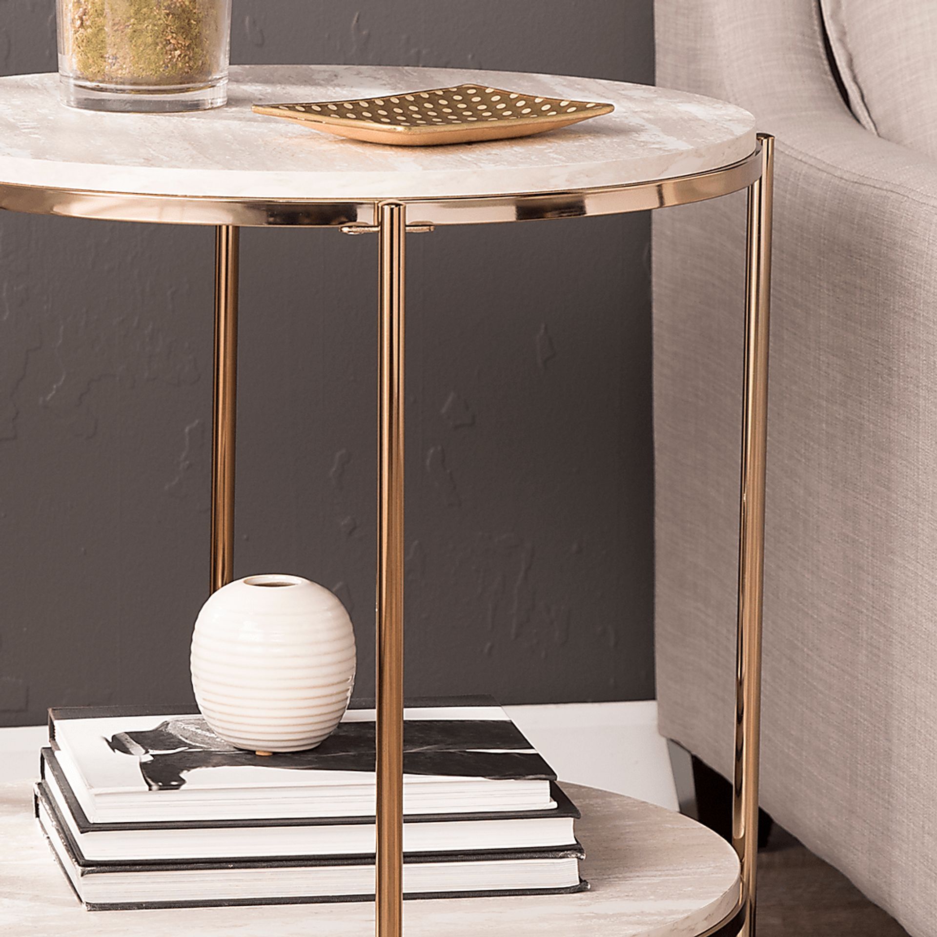 Baxside Gold End Table - Image 4
