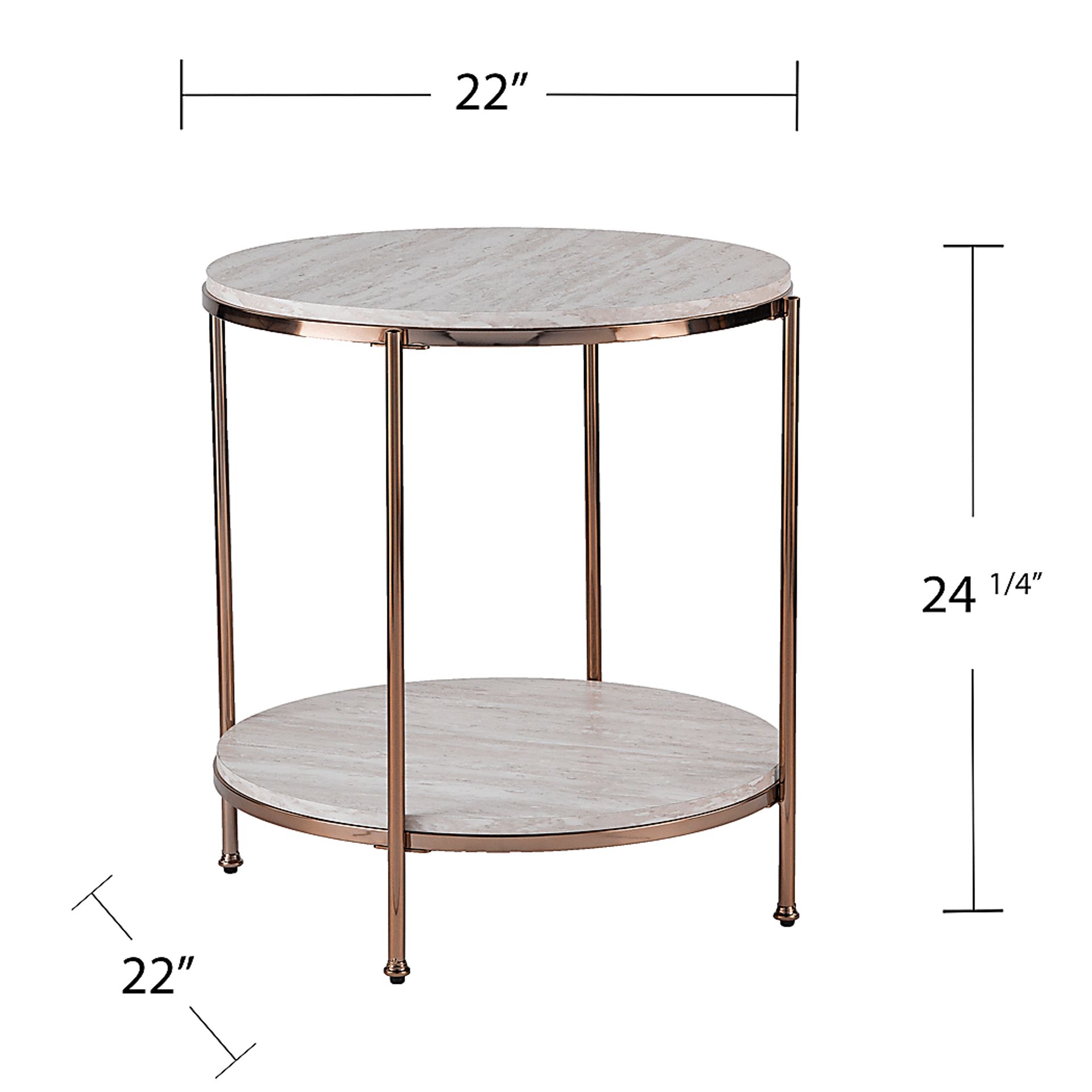 Baxside Gold End Table - Image 9