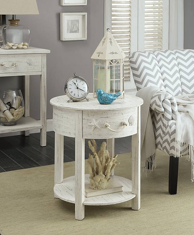 Bay Life White Accent Table - Thumbnail - Image 2