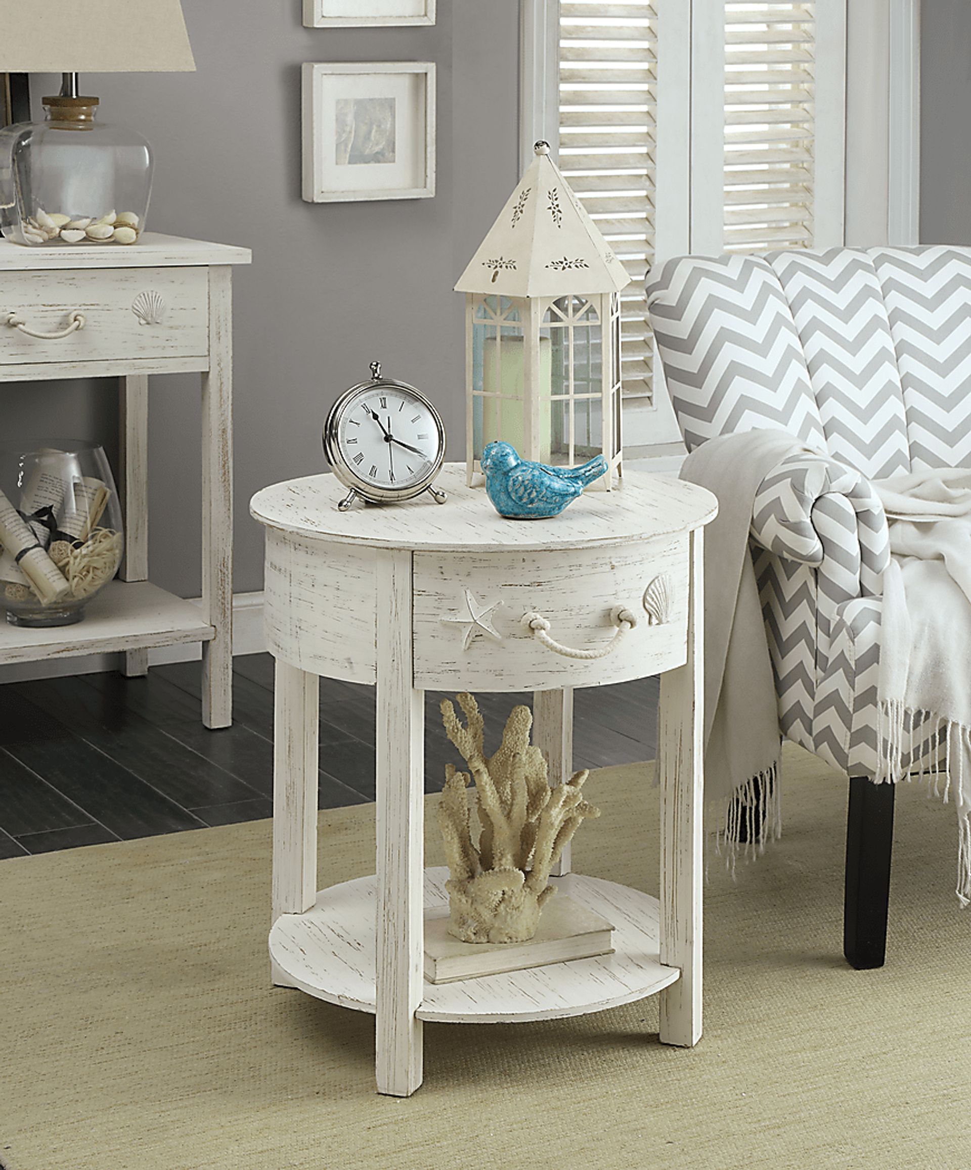 Bay Life White Accent Table - Image 2