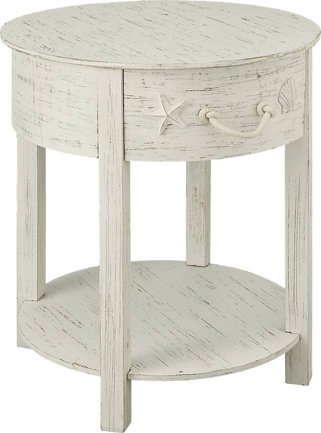Bay Life White Accent Table - Thumbnail - Image 1
