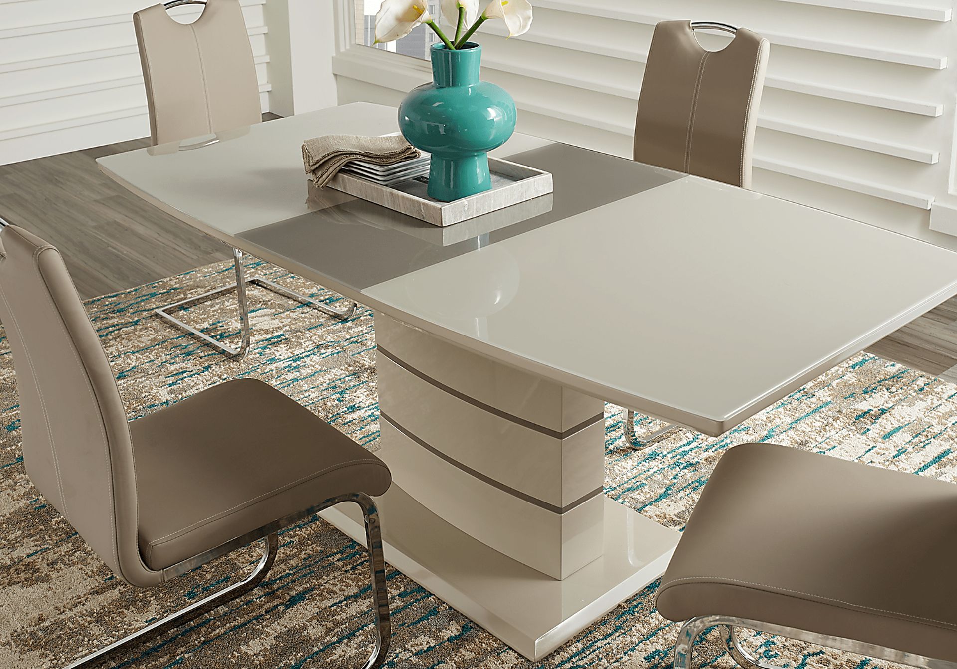 Bay Ridge Champagne Dining Table - Image 3