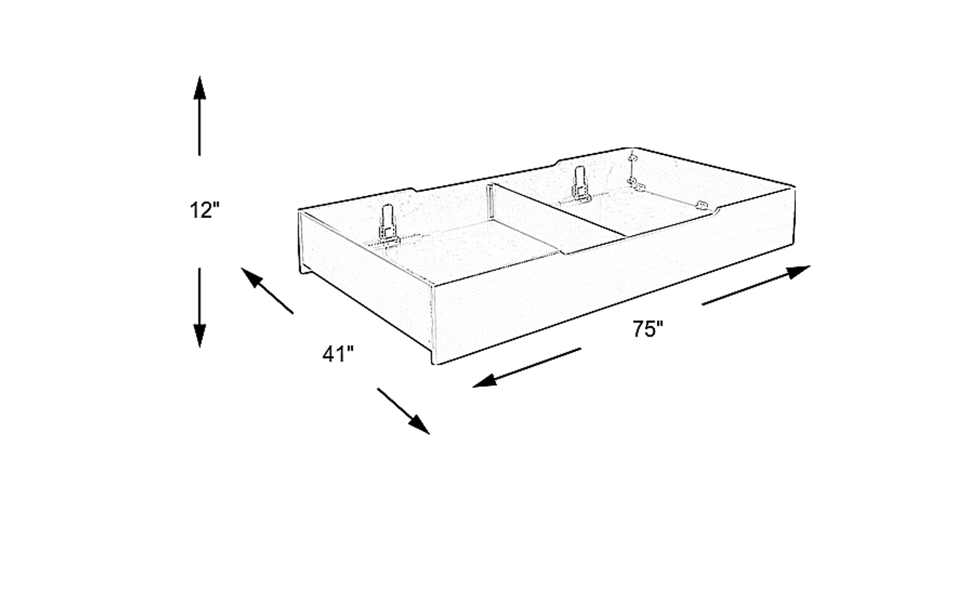 Dimension Image. Please refer to the Dimension Tab on this page for dimension details.