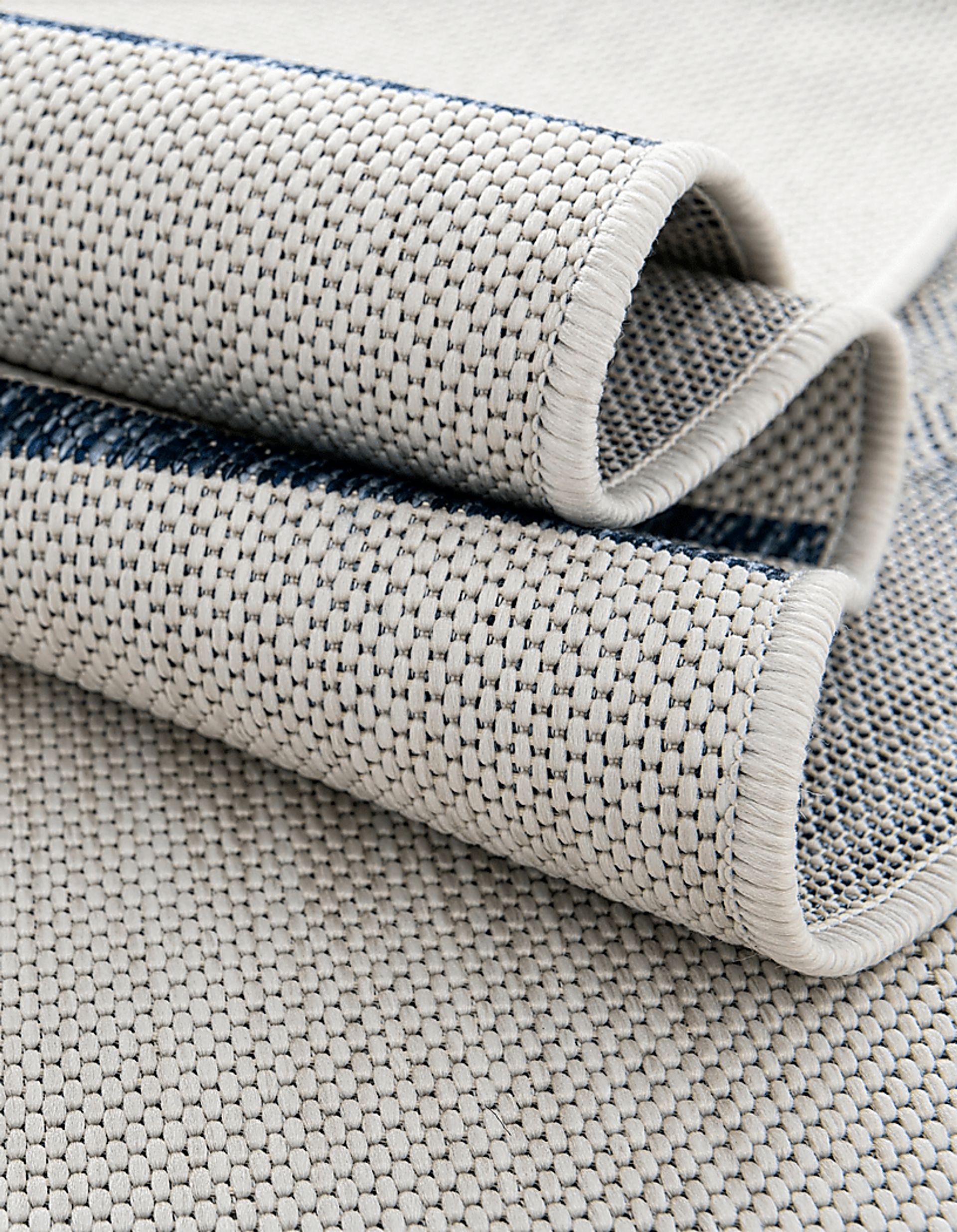 Bay Stripe Ivory 7'10 x 10' Indoor/Outdoor Rug - Image 3