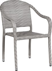 Bay Terrace Gray Wicker 5 Pc 48 in. Round Outdoor Dining Set - Rooms To Go