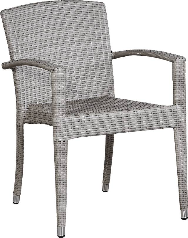 Bay Terrace Gray Wicker 5 Pc 48 in. Round Outdoor Dining Set - Thumbnail - Image 5