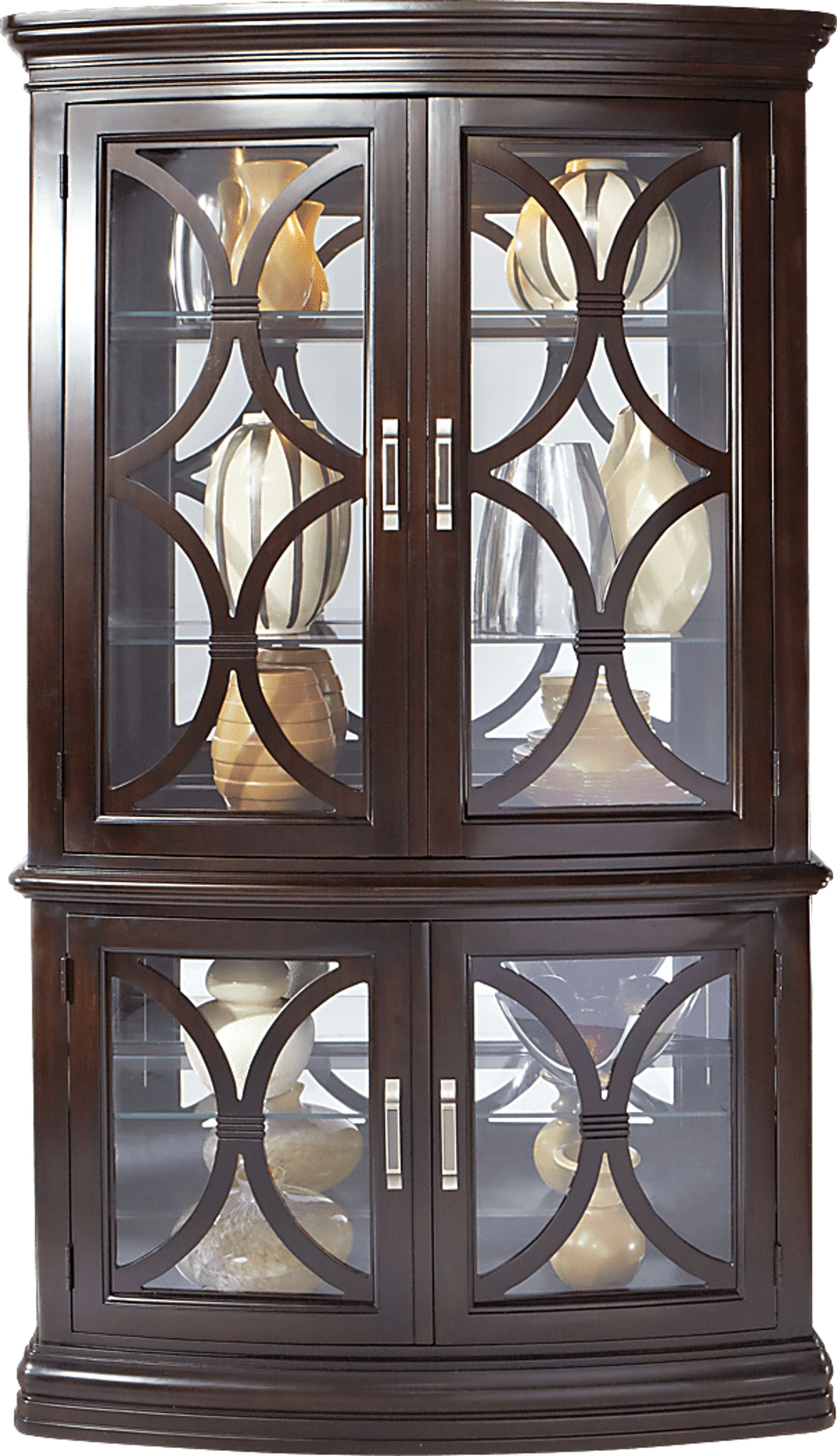 Bayboro 2 Pc Curio Cabinet - Image 1