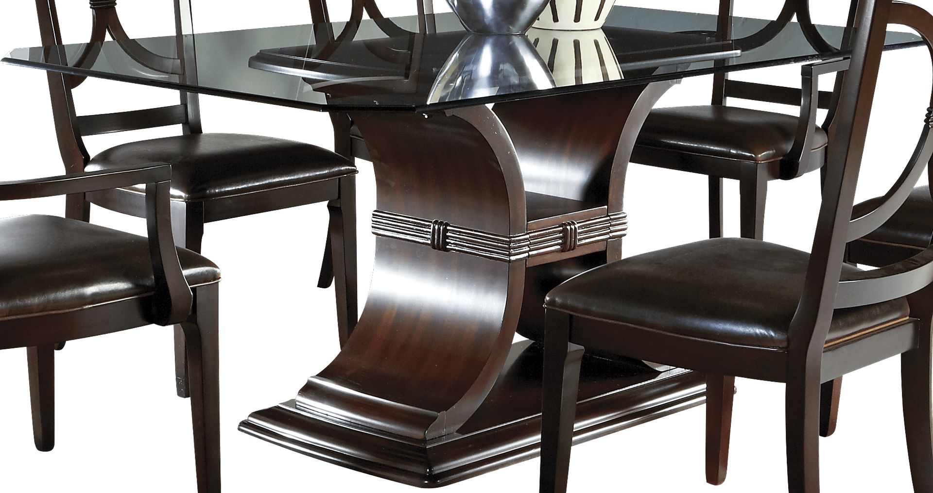 Bayboro Glass Top Pedestal Table - Image 1