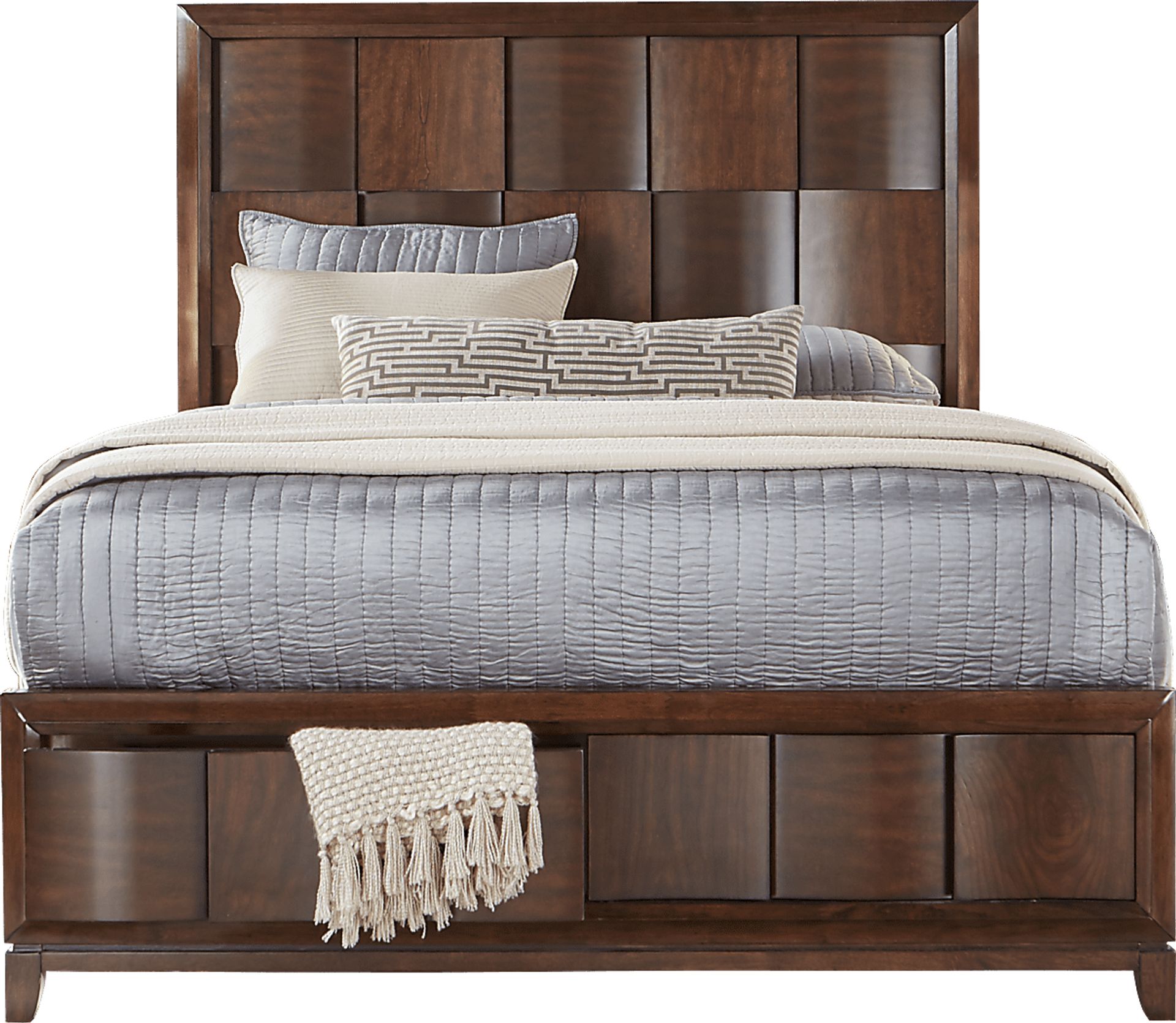 Baybrook Chestnut 3 Pc King Panel Bed with Storage - Image 1