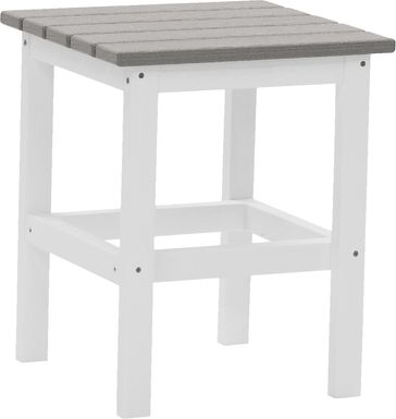 Bayfield Park Natural White and Granite Outdoor Side Table
