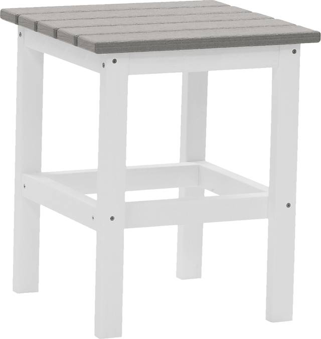 Bayfield Park Natural White and Granite Outdoor Side Table - Thumbnail - Image 1
