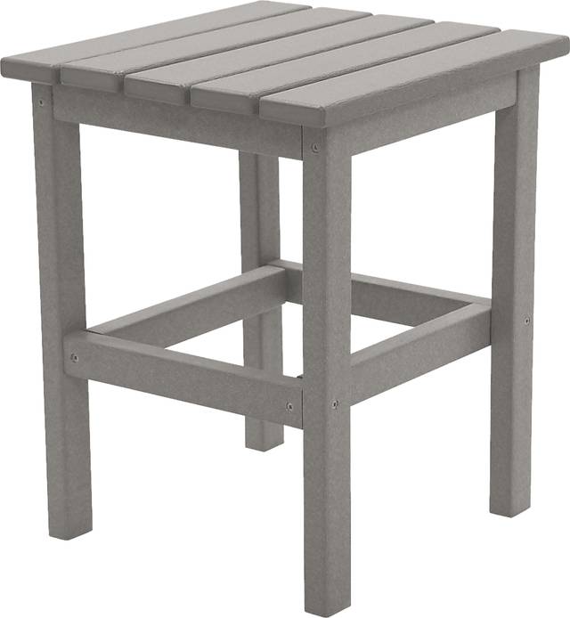 Bayfield Park Traditional Light Gray Outdoor Side Table - Thumbnail - Image 1