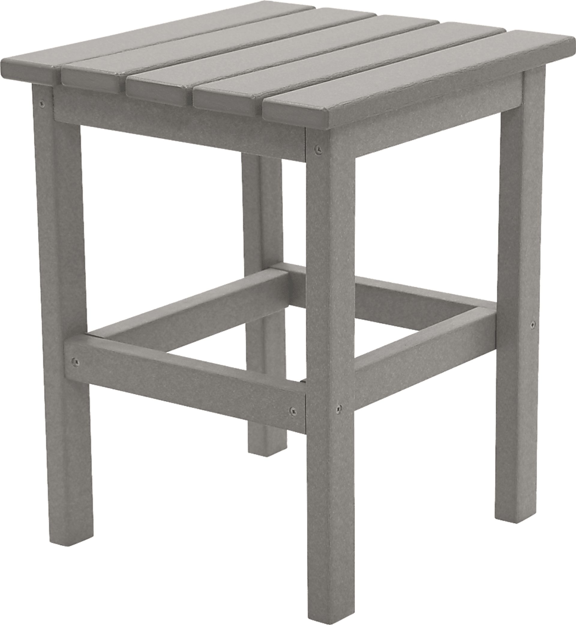 Bayfield Park Traditional Light Gray Outdoor Side Table - Image 1