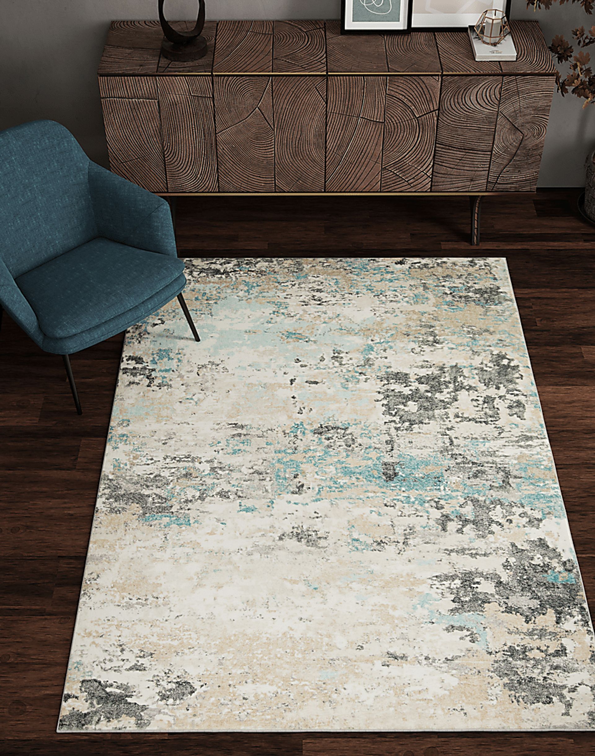 Baylants Blue 5' x 7' Rug - Image 2