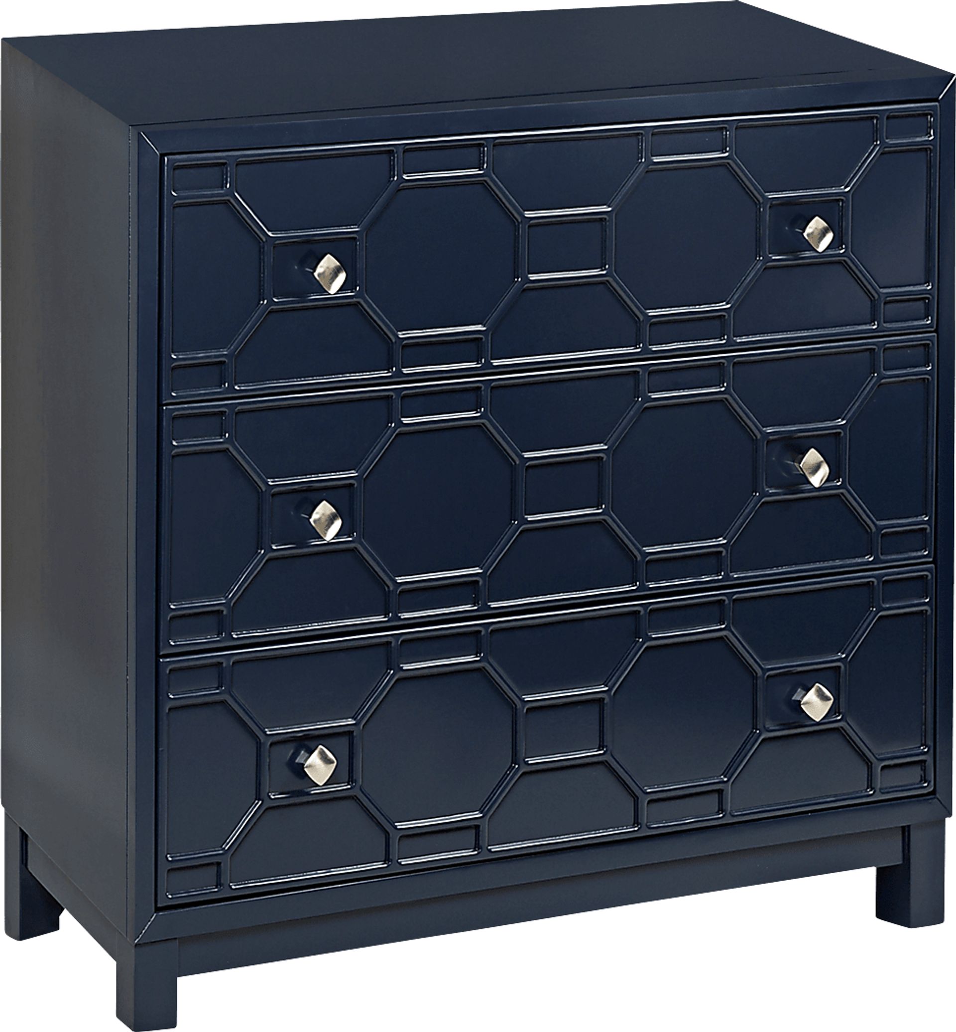 Bayley Navy Accent Cabinet - Image 1