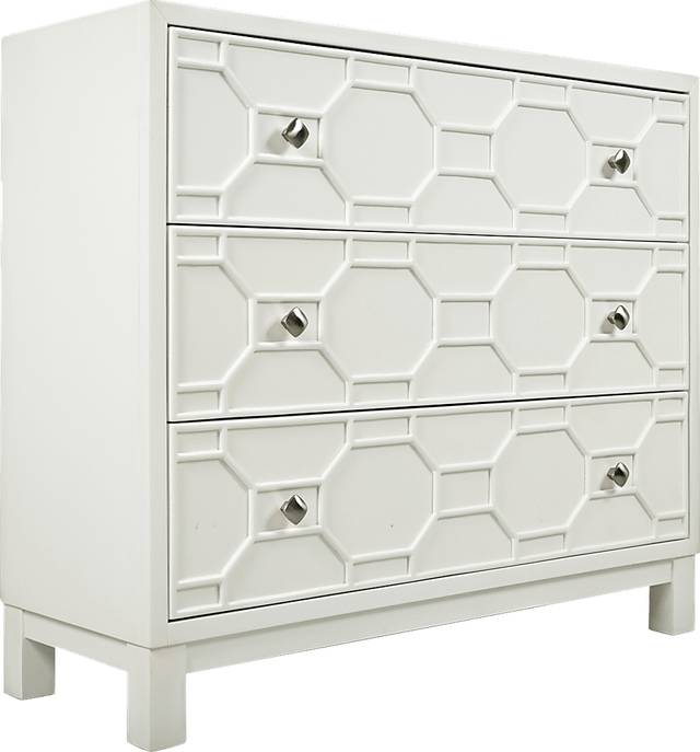 Bayley White Accent Cabinet - Thumbnail - Image 1