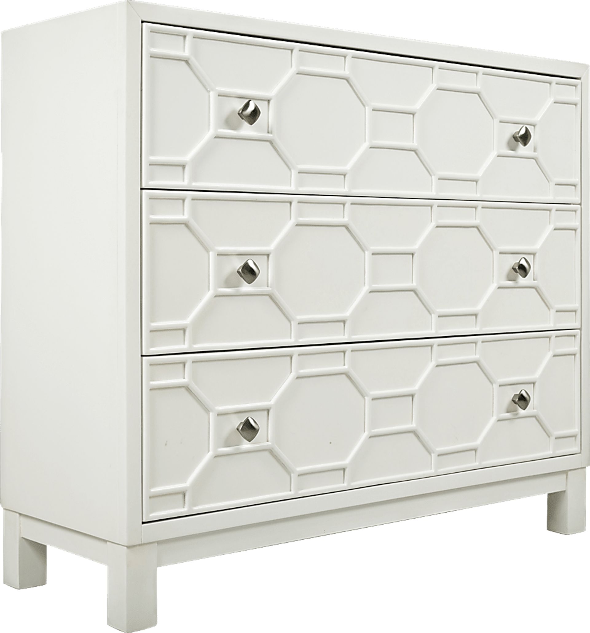 Bayley White Accent Cabinet - Image 1
