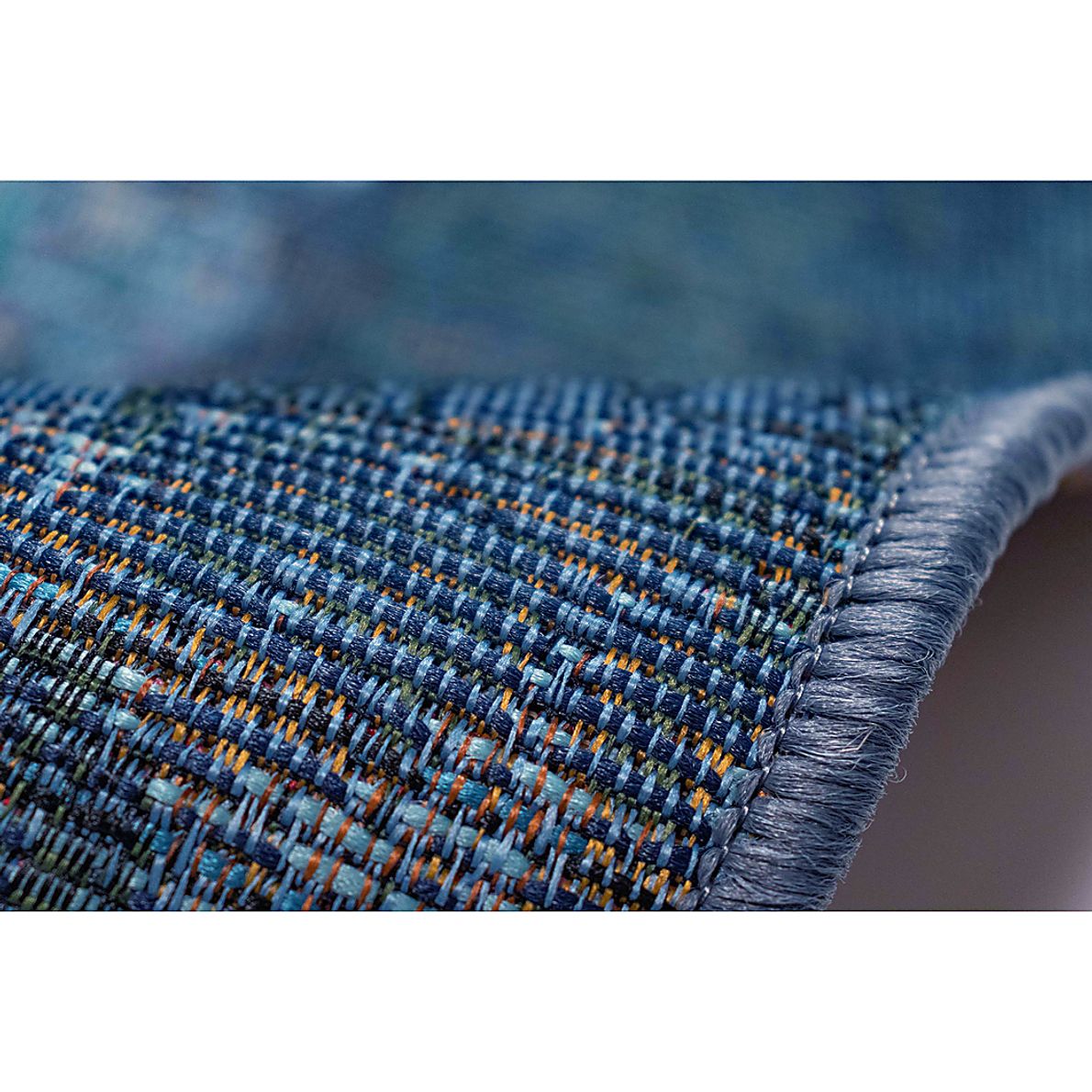 Baylin Blue 6'6 x 9'4 Indoor/Outdoor Rug