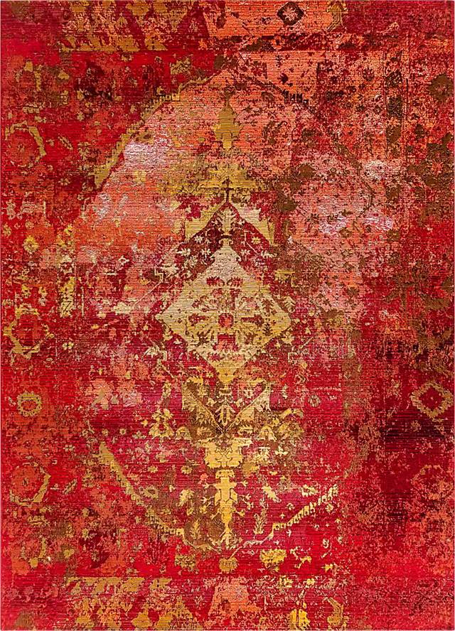 Baylin Orange 7'10 x 9'10 Indoor/Outdoor Rug - Thumbnail - Image 1