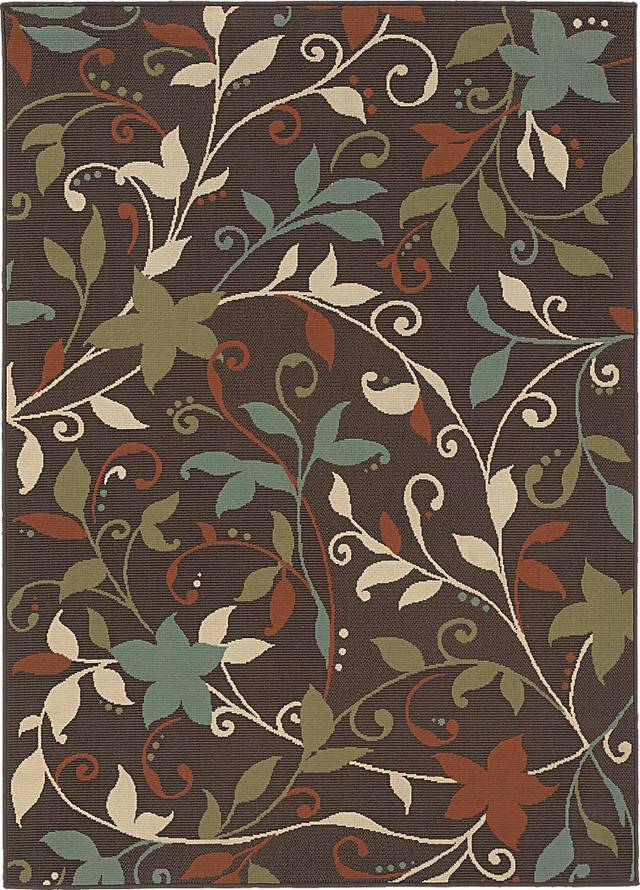 Baymeadows Green 6'7 x 9'6 Indoor/Outdoor Rug - Thumbnail - Image 1
