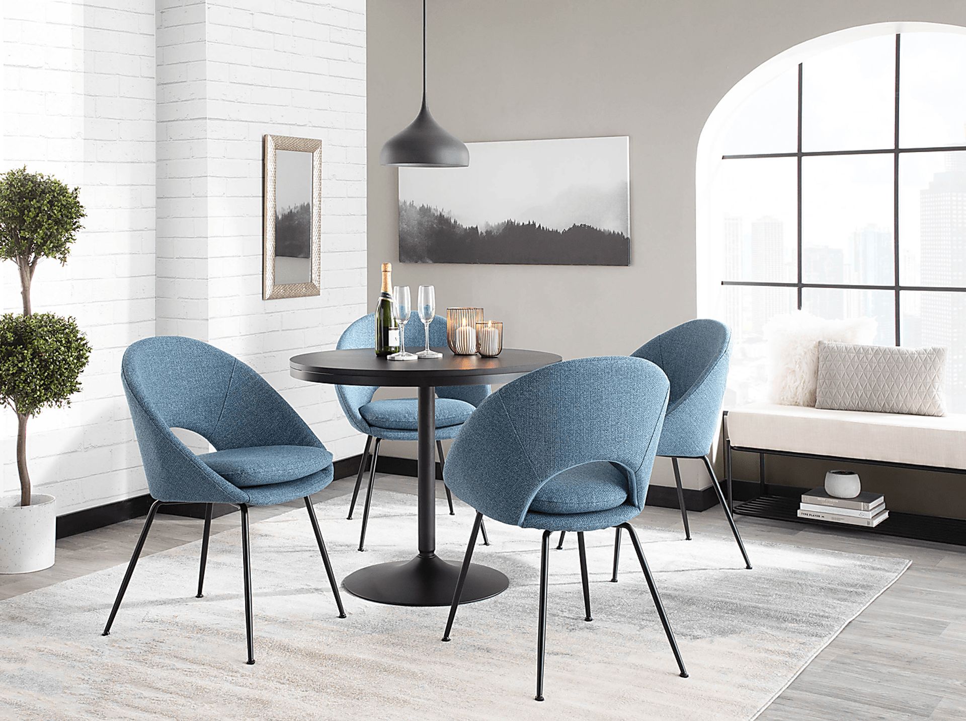 Baynard Black Dining Table - Image 6